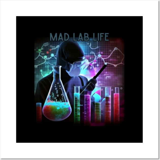 mad lab life, chemical engineer Wall Art by Pattyld